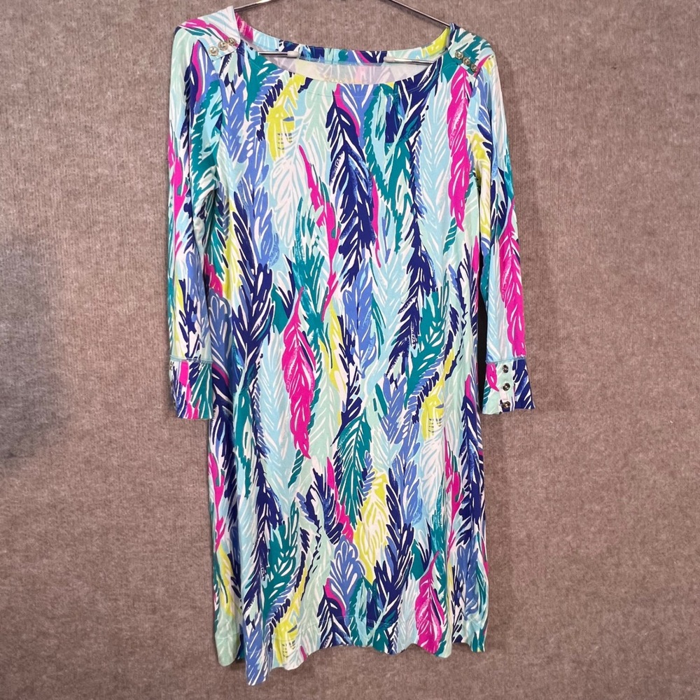 Lilly Pulitzer Tunic Dress Women Medium Light as a Feather Sophie Preppy Coastal